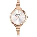 ETEVON Women's Quartz Simple Rose Gold Watch with Slim Bracelet, Fashion Watches for Women Ladies