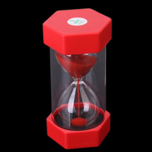 MagiDeal Security Fashion Hourglass 30 Second Sand Timer Red
