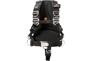 Dive Rite Transpac XT Scuba Diving Harness System with Soft Backplate (Medium)