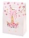 Ocosy 12Pcs Glitter Unicorn Party Favor Treat Bags, Goddie and Candy Bags, Unicorn Paper Gift Bags, Unicorn Party Supplies (12Pk)