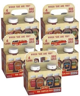 Heinz BBQ Sampler Pack 45.5 oz Sleeve (Pack of 5)