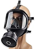 WUAZ Full Face Gas Mask, Protective Mask, with