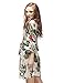 Skyfitting Women's Kimono Robe, Short Length Cotton Bridesmaid Robes Regular Size/36
