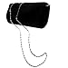 FASHIONROAD Evening Clutch, Vintage Velvet Envelope Clutch Purses For Women, Retro Handbags For Wedding And Party Black