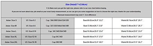 image for HOMEMUNI Women Floral Printed Monokini, Ladies Tankini Swimwear Full C