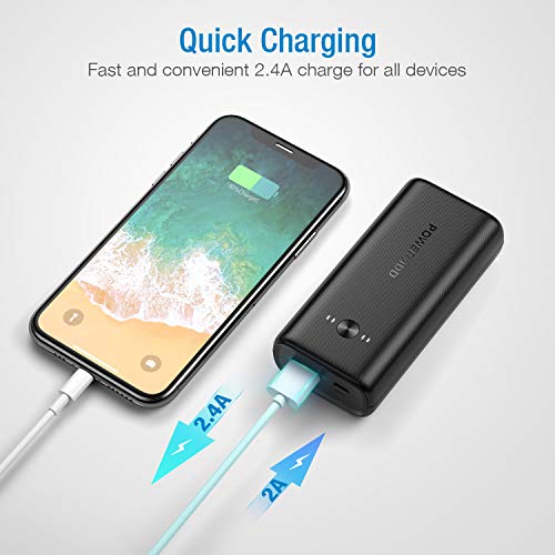 POWERADD Power Bank, EnergyCell 10000 Neo Portable Charger, Ultra-Compact 10000mAh Battery Pack, High-Speed Charging, IC Technology External Battery for iPhone, Samsung, Google LG and More