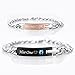 AmorFeel His Only Her One Stainless Steel Matching Bracelets for Couple