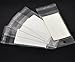 Housweety 100 Sets Ear Hooks Earring Display Cards 9cmx5cm W/ Self Adhesive Bags 15cmx6cm