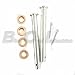 1979-1993 Ford Mustang Door Hinge Pin Kit with Bushings ; Replacement Hardware, 8pc. Set