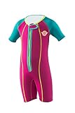 One Piece Wetsuit Girl Pink/Turquoise