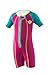 One Piece Wetsuit Girl Pink/Turquoise