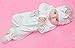 Lilax Baby Girl Jewels Crown Layette 4 Piece Gift Set Pink