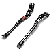 Yakamoz Bicycle Kickstand, Bike Aluminium Alloy Adjustable Side Kick Stand Rear Mount Stand for 22″ 24″ 26″ 700c Tire Cycling Mountain Road Bike Bicycle Blackthumb 2