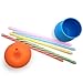 Silicone Sippy Cup Lids, Philyer Make Any Cup Spill-Proof Training Cup or Bottle for Babies,Toddlers and Kids , BPA Free, Leak Proof - 5 Pack Straw Lids and Drinking Straws