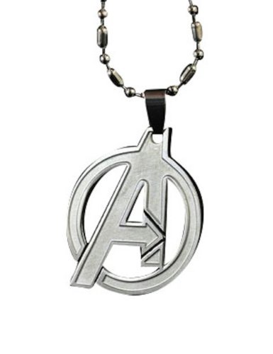 Avengers Pendant Captain America Necklace DC Marvel Steel Chain Stainless Men