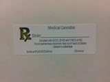 RX Medical Cannabis Strain 100 Labels California State Compliant CA PROP Sticker Decal Identifer Marijuana, Pot, Ganja, 420, Sticky icky