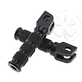 Foot Pegs - Front - Suzuki - Round - GSXR 600 / 750 / 1000 / 1100 / 1100GP / 1400, TL1000R/S, SV650/S, SV1000/S, GSF400 / 600S / 1200/S - Bandit, RF600R / 900R, VX800 - Black