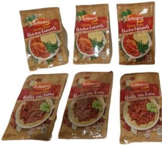 Gluten Free Chilli Con Carne and Gluten Free Chicken Casserole Recipe Mix Bundle. 3 of Each = 6 in Total