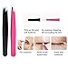 Bememo 6 Pieces Tweezers Kit for Eyelashes Extension Set, Eyelash Lash Tweezers and Eyebrow Scissors, Fake Extensions Tweezer Set Applicator