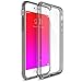 Ringke Fusion Compatible with iPhone 6S Case, Clear PC Back & TPU Bumper Drop Protection with Dust Caps for iPhone 6 - Smoke Black