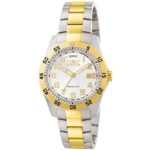 Invicta Men 6693 II Collection 18k Gold-Plated and Stainless Steel White Dial Watch