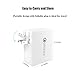 Quick Charger 3.0 Wall Charger, Vomercy Multi Port USB Wall Charger Portable 4 Port USB Charger Travel Wall Adapter White
