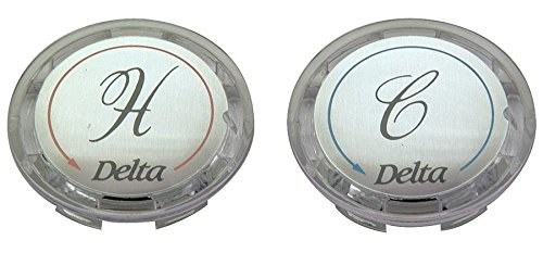 Delta Faucet Handle Buttons Hot Cold Clear Pr Faucet Index