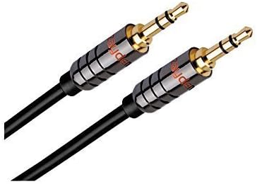 Zayden Audio - 6 Ft. Aux Cable 1/8" to 1/8" (3.5mm) - Specifically Designed To Fit Smartphones With Cases On - Premium Stereo Auxiliary Audio Cable, 6' Feet