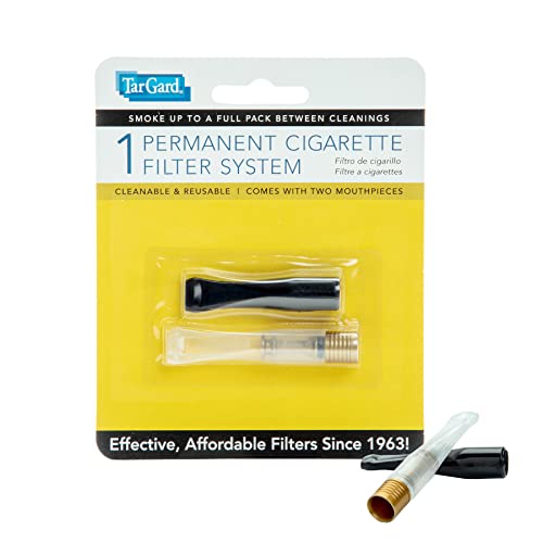 Tar Gard Reusable Cigarette Filter Holder, Portable Filter System, Easy