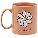 Life is Good Jake's Daisy Mug, Fresh Coral, One Size