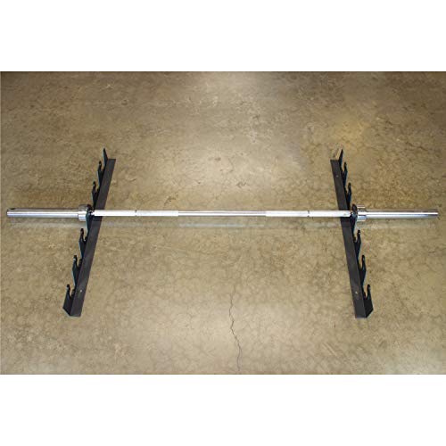 Serious Steel Fitness Wall Mount Barbell Gun Rack Olympic Barbell Storage Rack, 10 Bars