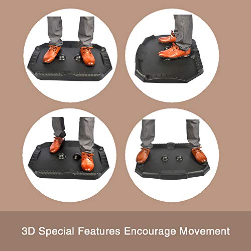 Homek Standing Desk AntiFatigue Mat with Ergonomic Surface Standing