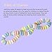 Kicko Stretchable Candy Necklace - Pack of 12 Colorful Fruit-flavored Chewables for Party Favors, Cake Decorations, Novelty Supplies or Treats for Halloween, Christmas, Baby Showers