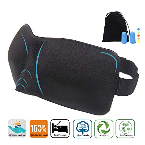 Paraller Comfy Sleep Mask Block Out All Lights Right for Good Night’s Sleep, Premuim Quality Eye Mask Do Not Fade, Perfect Eye Cover for Sleeping, Travel, Shift Work and Naps