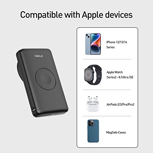 iWALK MAGX Wireless Power Bank with Apple Watch Charger