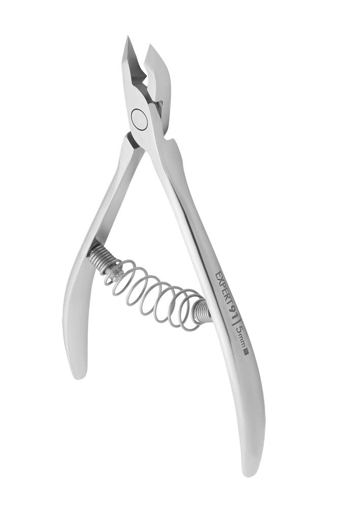 Staleks Pro Expert 91 Half Jaw 5mm Professional Cuticle Nippers - Pack of 1 - Model NE-91-5