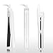 SABUY Ceramic Flat Iron for Hair, Professional 1 Inch Hair Straightener, Dual Voltage for Worldwide Traveling, 038 (White)thumb 2