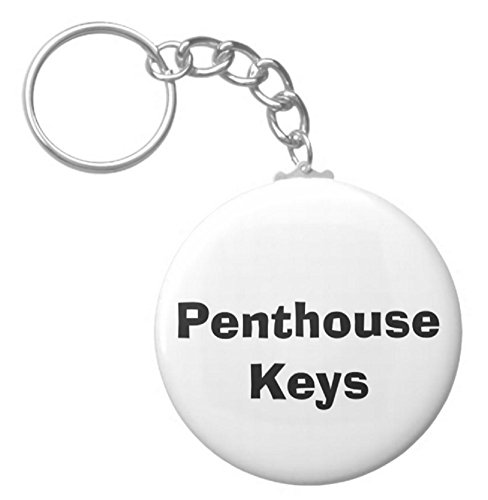A&T Designs Penthouse Keys 2.25' Keychain Apartment Building Home House