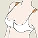 Women's Silicone Bra Women's Soft Silicone Bra Strap Holder Shoulder Protectors Saver Cushions - Impact & Pain Relief Pads (Natural)