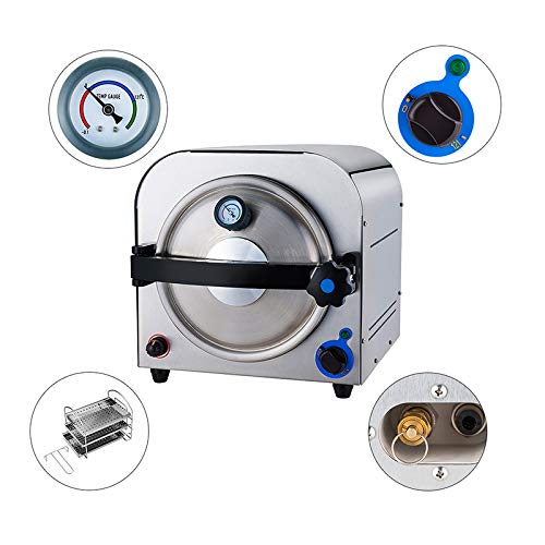 Alkita 14L High Pressure Steam Autoclave Sterilizer Lab Equipment 110V Class N TR250E
