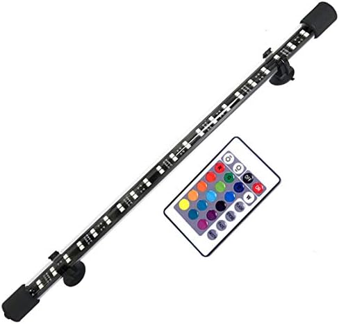 Aquarium LED Light Double Row RGB Colorful Remote Control Lamp for Fish Tank Lighting,91cm/36in