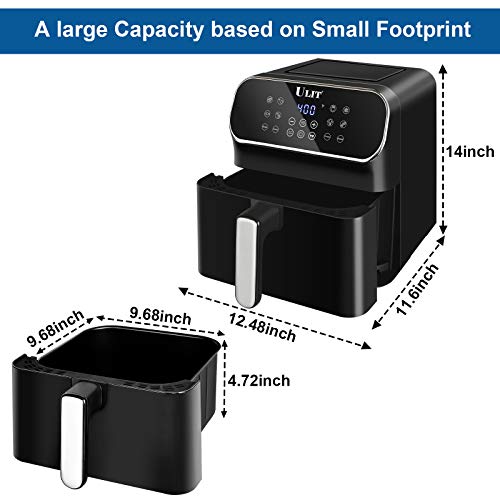 Air Fryer, Air Fryers ULIT 6 Quart, Airfryer Toaster Oven, Digital