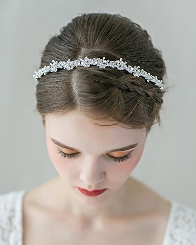 SWEETV Shining Crystal Headband Jewelry Crown Bridal Tiara Rhinestone Women Hair Style Accessories