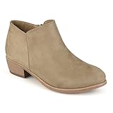 Journee Collection Women's Faux Suede Heeled Booties