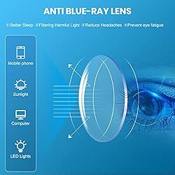 4 Pack Blue Light Blocking Reading Glasses for