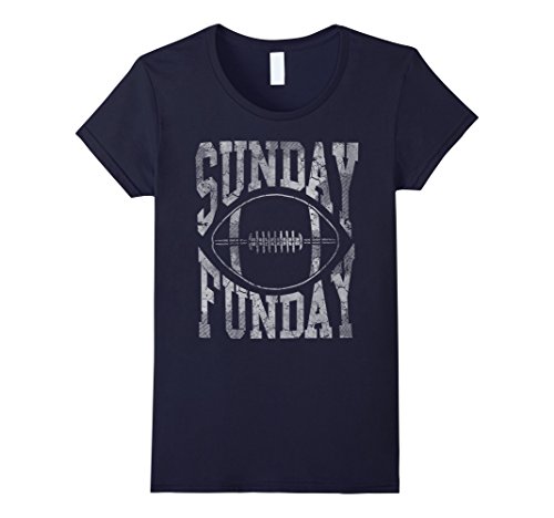 Womens vintage sunday funday football t-shirt medium na…