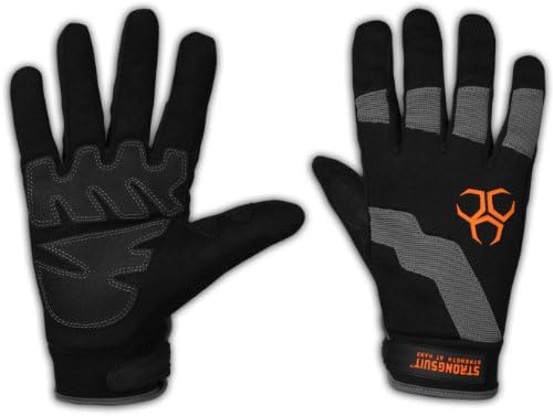 StrongSuit 10200-L Dynamo Work Gloves with PVC Palm Pads, Large