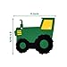 Happy Birthday Banner- Green Tractor Decorations-Party Supplies Set All-in-One Pack including Colorful Letters Banner，Tractor Banners and Cake Pop Sticks