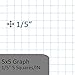 1InTheOffice Graph Paper Composition Notebook, Graph Ruled notebook, Quad Ruled Composition Notebook, 80 Sheets, 7.5