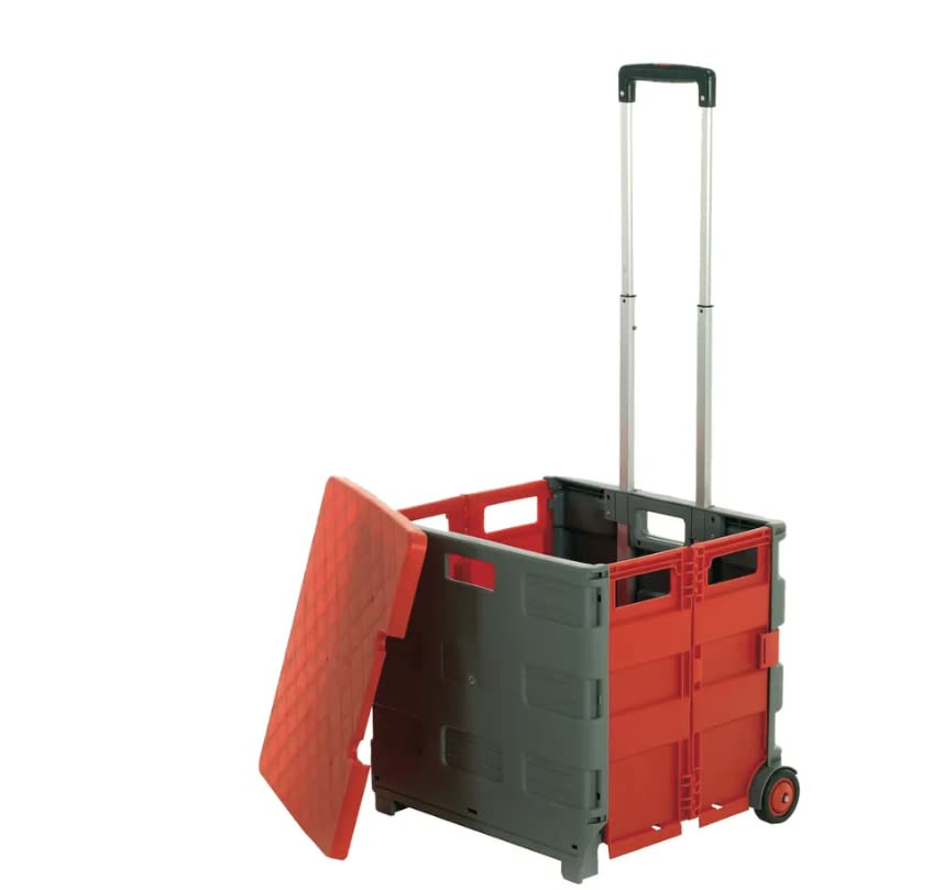 GPC Grey and Red Large Folding Box Truck With Lid GI042Y